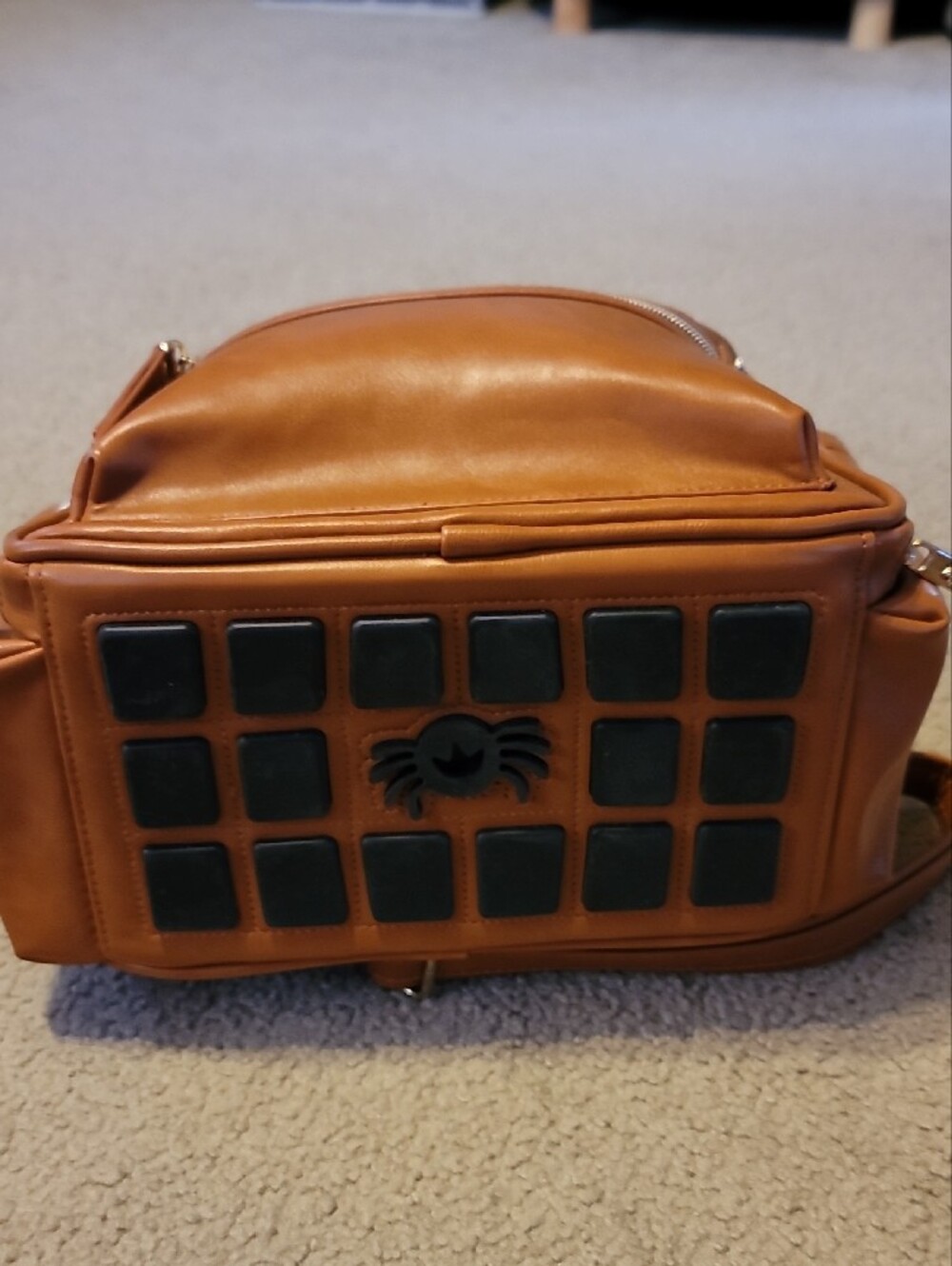 Itzy Ritzy Mini Backpack Cognac - Picture 6 of 6
